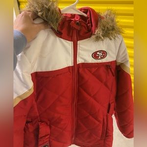 NFL Womens winter jacket. Barely worn. It’s a longer jacket.
